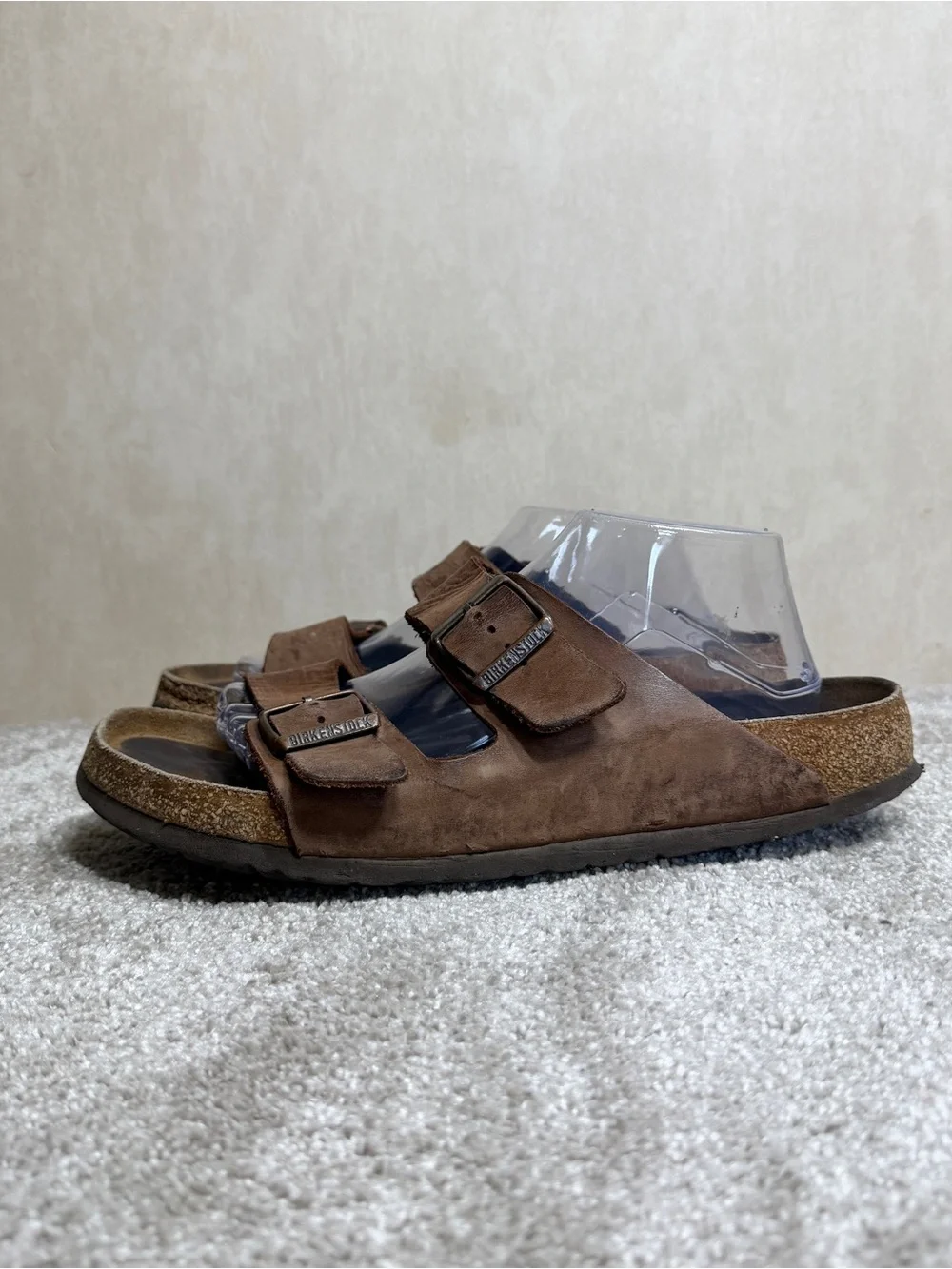 Birkenstock Men’s Arizona Sandals Leather in Habana Oiled Brown 11